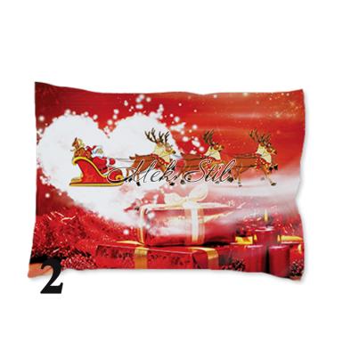 Спално бельо   Коледен текстил 2021 Коледна калъфка - Коледно сърце